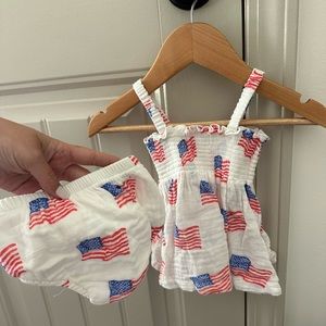 Spearmint Love 4th of July dress & bloomers